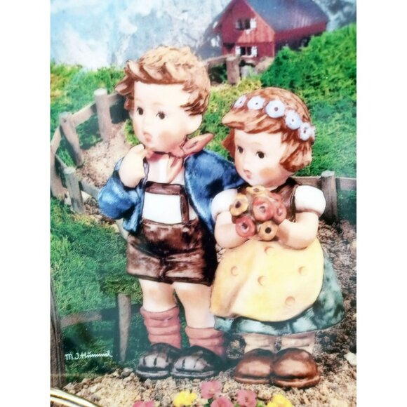 Hummel Country Crossroads Plate Limited Edition Little Companions Danbury Mint - Picture 4 of 12